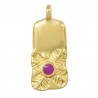 24K Gold Plated/ Fluo Purple