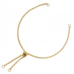 Stainless Steel 304 Chain Bracelet with Smart Bead (~10cm)7mm
