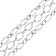 Stainless Steel 304 Chain Oval Rings 7x11.5mm/1.7mm