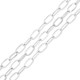 Stainless Steel 304 Chain Oval Rings 5.3x10mm/1.1mm