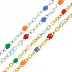 Catena in Acciaio Inossidabile 304 con Smalto 2.2mm