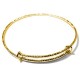 Brass Bracelet Wire + 2 Rings (Design 1)