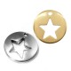 Zamak Charm Round w/ Star 16mm