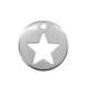 Zamak Charm Round w/ Star 16mm