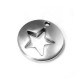 Zamak Charm Round w/ Star 16mm