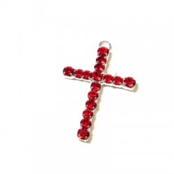 Croix en Strass 23 x 37 mm
