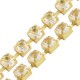 Catena in Acciaio con Strass Acrilici  10mm