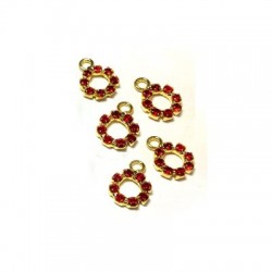 Rhinestone rond 9 mm