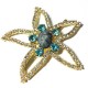 Rhinestone Starfish 58mm with Nail