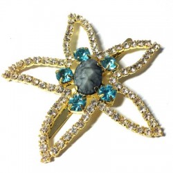 Étoile de mer en Strass 58 mm avec clou