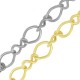 Steel Chain Oval Rings 8x10.5mm