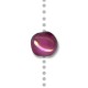 Ceramic Bead Round Oval w/ Enamel 15mm (Ø3mm)