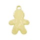 Zamak Lucky Charm Gingerbread Boy w/ Enamel 18.2x13mm/1.97mm
