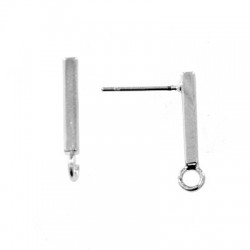Barrette D'Oreille en Laiton 14 x 2 mm