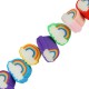 Polymer Clay Mosaic Slider Rainbow (~10mm) (Ø1.6mm) (~40pcs)