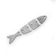 Zamak Pendant Fish in 4 Pieces 46x11mm Ø1.3mm