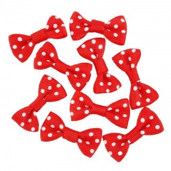 Knot Ribbon Fabric w/ Polka Dots (~31x15mm)