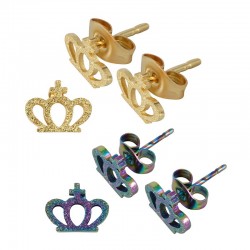 Stainless Steel 304 Earring Crown