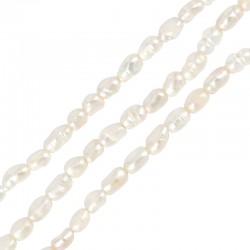 Fresh Water Pearl Bead (~3-4mm) (Ø0.2mm) (~70pcs)