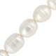 Fresh Water Pearl Bead (~9-10mm) (Ø~0.5mm) (~35pcs)