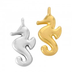 Zamak Charm Seahorse 17x10mm