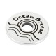 Brass Washer Round “Ocean” w/ Wave 20mm/1.9mm (Ø5.2mm)