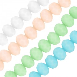 Glass Crystal Bead Round Faceted 8mm (Ø1.4mm) (~68τμχ)