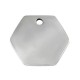 Stainless Steel 304 Hexagon “dreams” 20x17mm/1.3mm (Ø2mm)