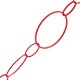 Μεταλλική Μπρούτζινη Αλυσίδα 24.5mm & 14.5x8mm & 26x15.7mm
