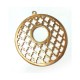 Ciondolo in Metallo Ottone Filigrana Rotonda 43mm
