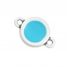 999° Silver Antique Plated/ Water Blue