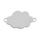 Connettore in Acciaio Inossidabile 304 a Forma di Nuvola 11X20 Mm/1.3 mm Ø1.2 mm