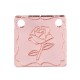 Plexi Acrylic Charm Square w/ Rose Flower 15mm