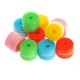 Polyester Bead Washer Tube w/ Stripes 8x6mm