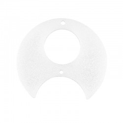 Plexi Acrylic Pendant Round Geometrical w/ 2 Holes 50mm