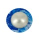 Plexi Acrylic Flatback Round w/ Acrylic Pearl 24mm