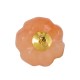 Semiprecious Stone Charm Pumpkin (~10x8mm)