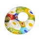 Millefiori Glass Part Round Donut w/ Flowers 18mm