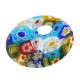 Millefiori Glass Part Round Donut w/ Flowers 32mm