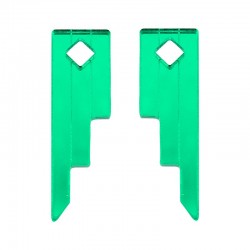 Plexi Acrylic Pendant Geometrical 12x40mm (2pcs/Set)
