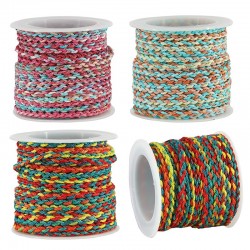 Cordon Tressé en Polyester rond ~2.5 mm (~5 Yards)