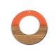 Rosewood & Resin Pendant Round 49mm