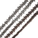 Hematite Slider Star Flat 6mm (Ø1mm) (64pcs) (40cm)