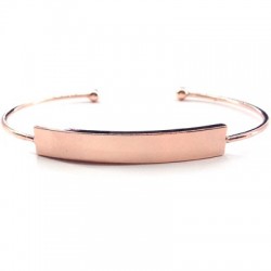 78010155 Braccialeto Aggiustabile in Metallo Ottone Eco 66mm con Base Rettangolare