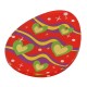 Plexi Acrylic Pendant Egg w/ Hearts 55x40mm