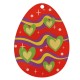 Plexi Acrylic Pendant Egg w/ Hearts 55x40mm