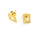 Boucles d'Oreilles Losange 13mm en Acier Inoxydable 304