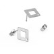 Boucles d'Oreilles Losange 13mm en Acier Inoxydable 304