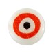 Πλέξι Ακρυλική Χάντρα Στρογγυλή Μάτι Επίπεδη 8mm/4.5mm (Ø~2)