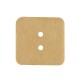 Wooden Connector Button Square w/ Hearts 16mm